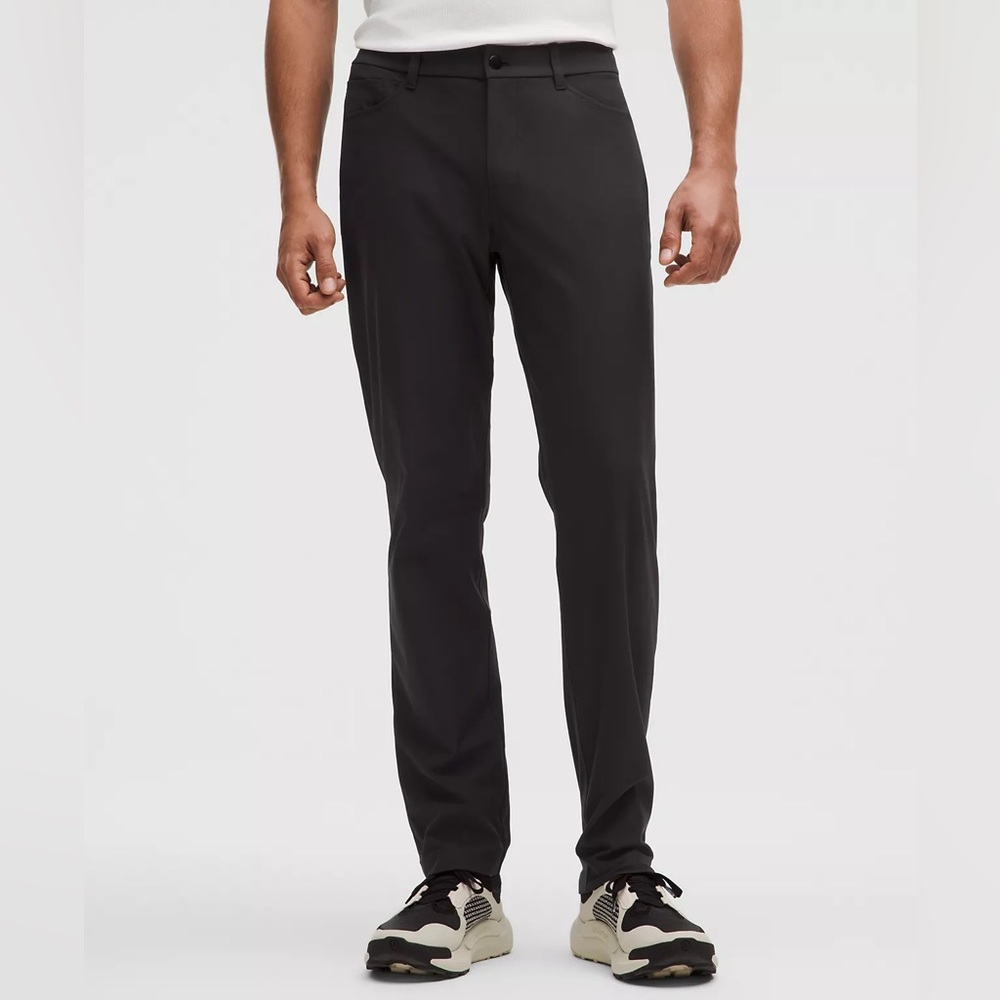 Lululemon ABC Classic-Fit‎ 5 Pocket Pant Warpstreme Black wrinkle-resistant 34